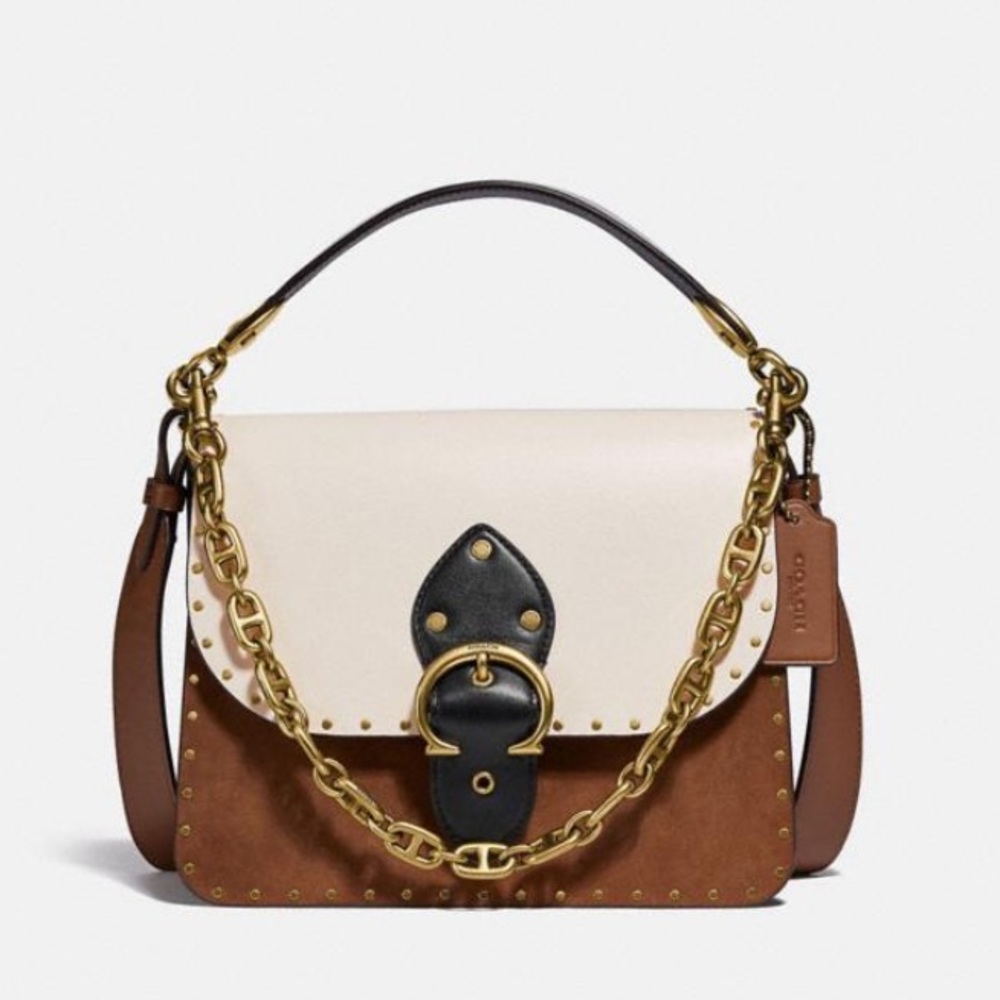 NWT Coach Beat Shoulder Bag with Rivets